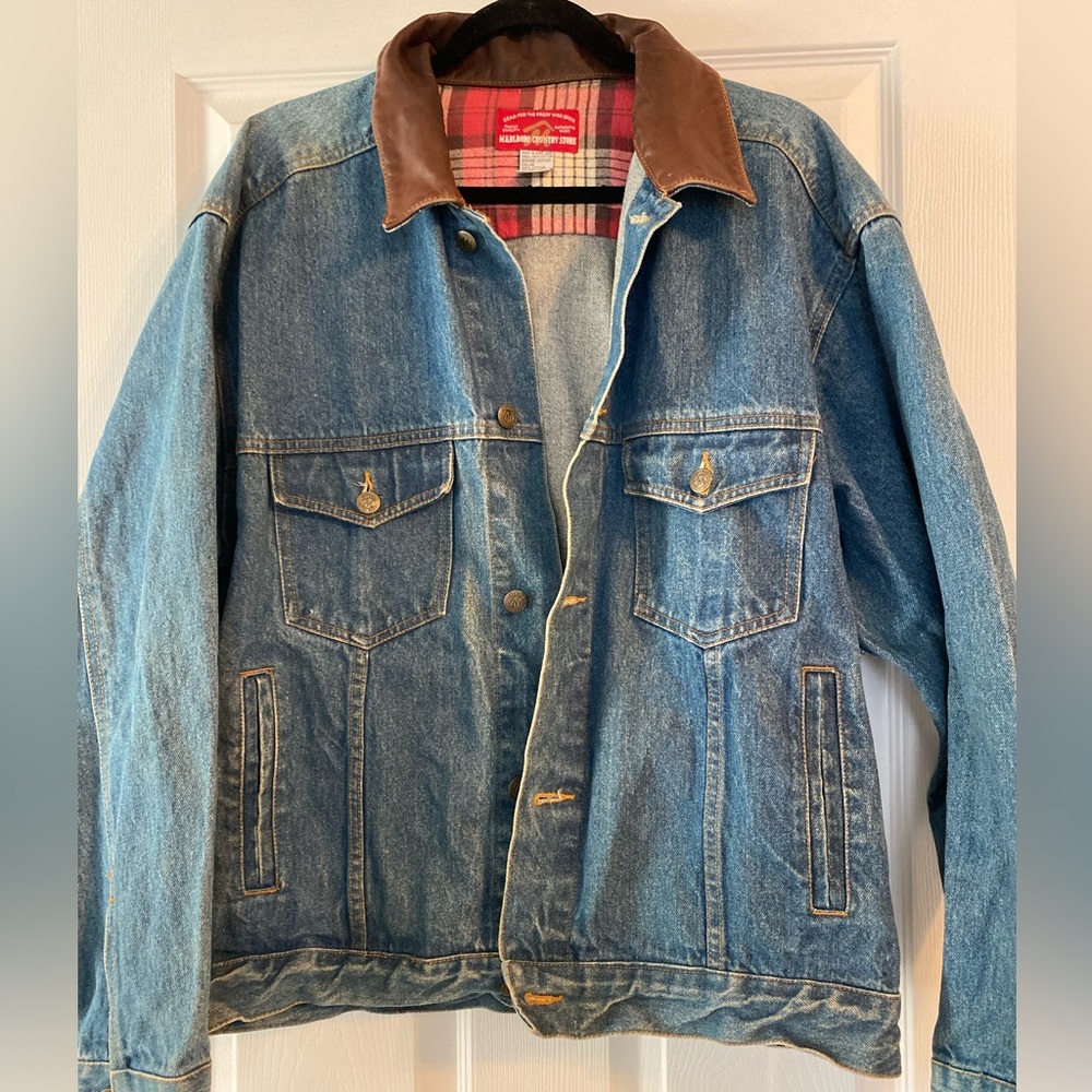 Vintage MARLBORO DENIM JACKET - Size Large